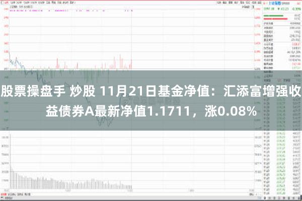 股票操盘手 炒股 11月21日基金净值：汇添富增强收益债券A最新净值1.1711，涨0.08%