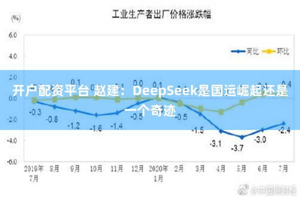 开户配资平台 赵建：DeepSeek是国运崛起还是一个奇迹